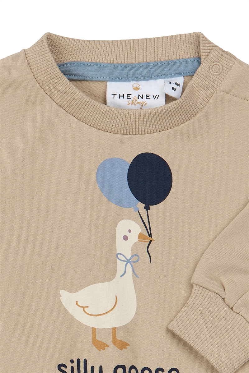 The New Siblings Sweatshirt Vadim - Humus